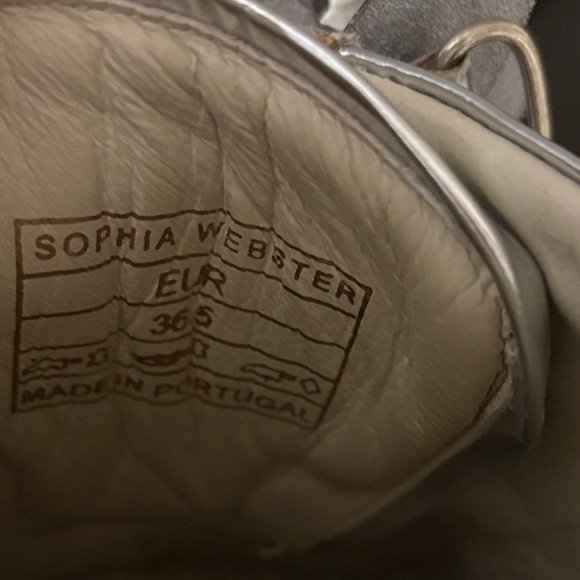 Sophia Webster Silver Sneakers size 6.5 - Picture 4 of 4